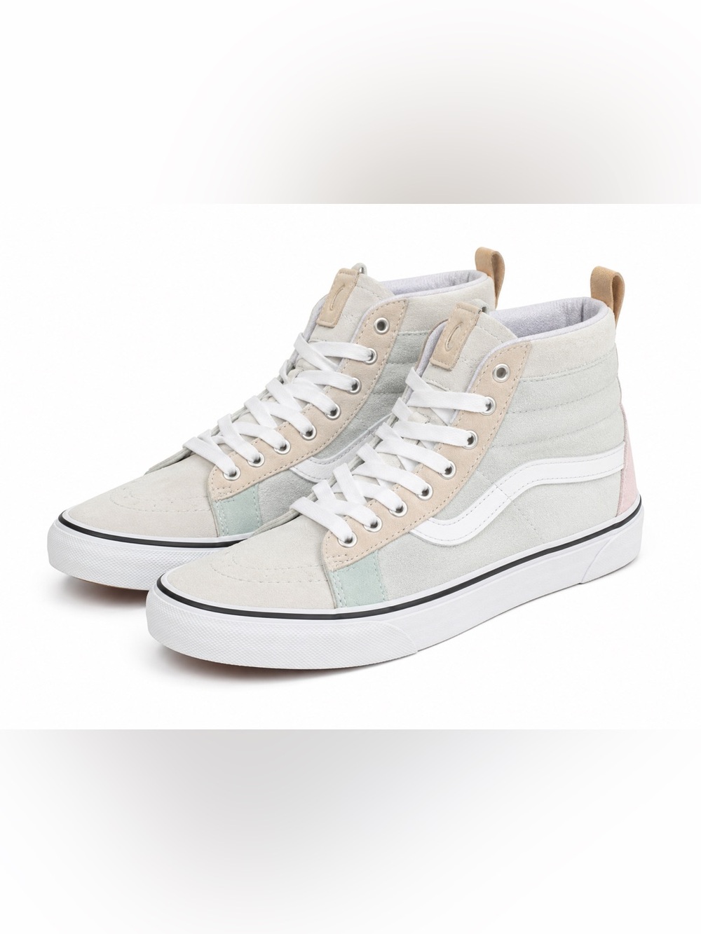 Vans SK8-Hi skateboard shoes in‎ a pastel colorblock  girls size 2.5